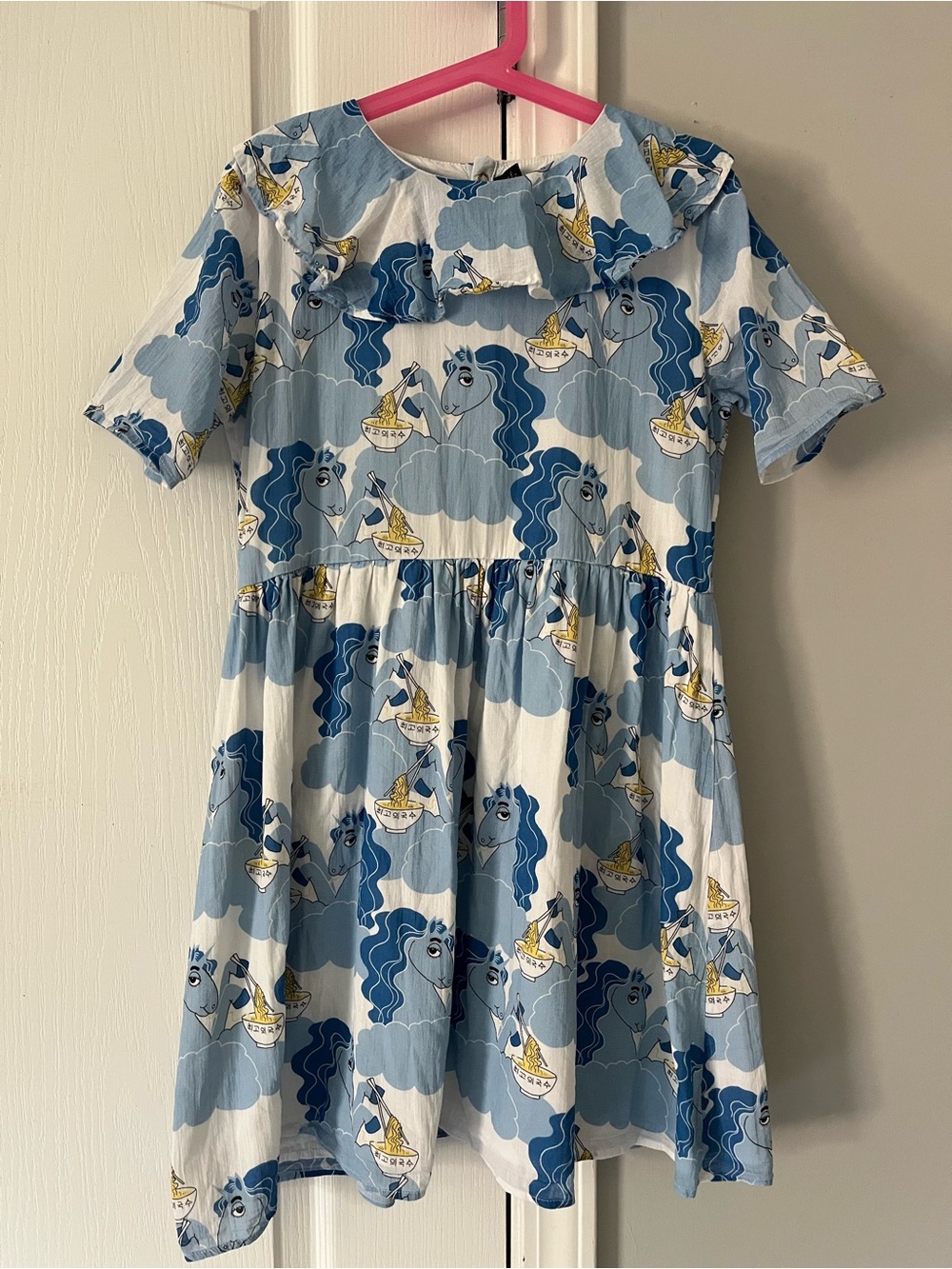 Mini Rodini Unicorn eating Ramen Dress